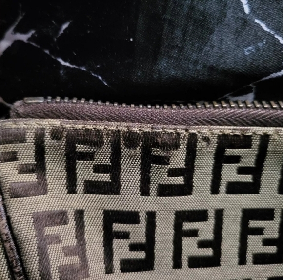 Pre-loved FENDI Vintage Zucchino Pochette Shoulder Bag - Picture 4 of 8